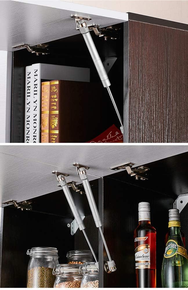 WANLIAN Gas Spring  Gas Strut  Gas Shocks  Soft Close Hinges  Toy Box Hinges  Lift Supports  Lid Support  Kitchen Cabinet Hinges Hydraulic Support Door Cabinet Hinge Spring 100N/22.5lb /10kg ?Set of 2? - Image 3
